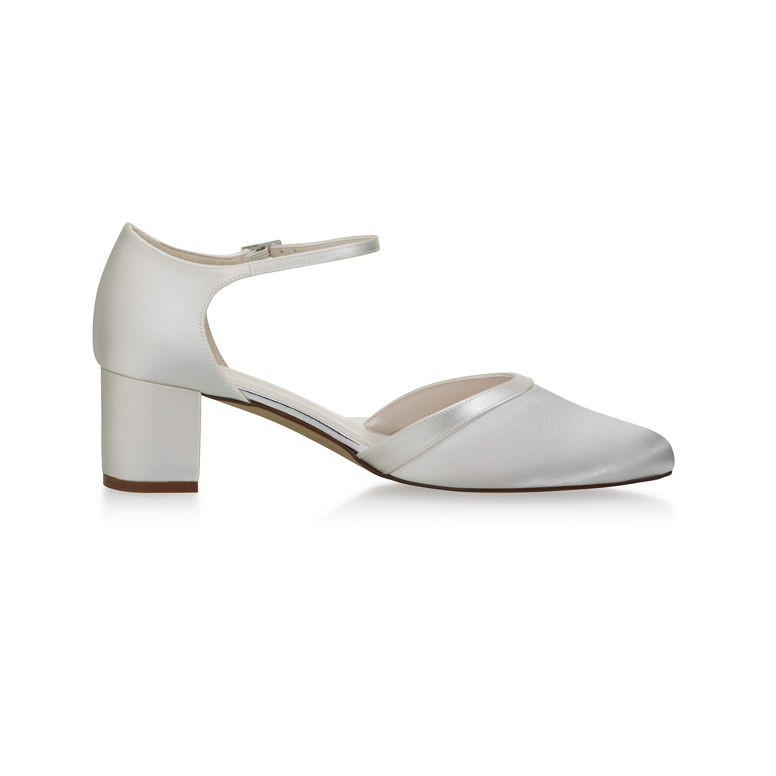 Rainbow Club Essentials Stacy Pumps Satin Ivory 5 cm Blockabsatz