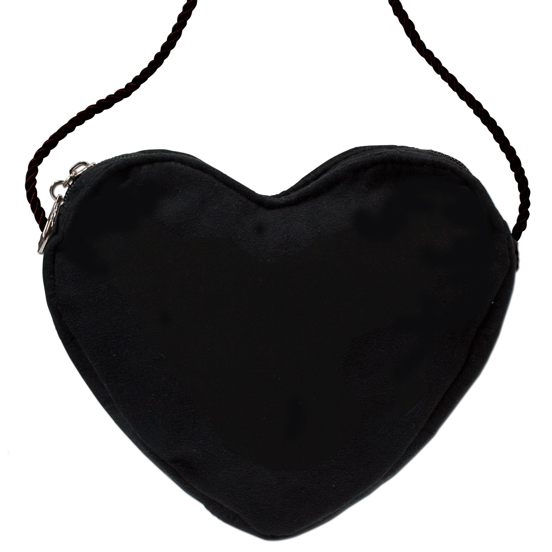 Alpenflüstern DAHEIM DTA037 Herztasche schwarz schlicht 19x17