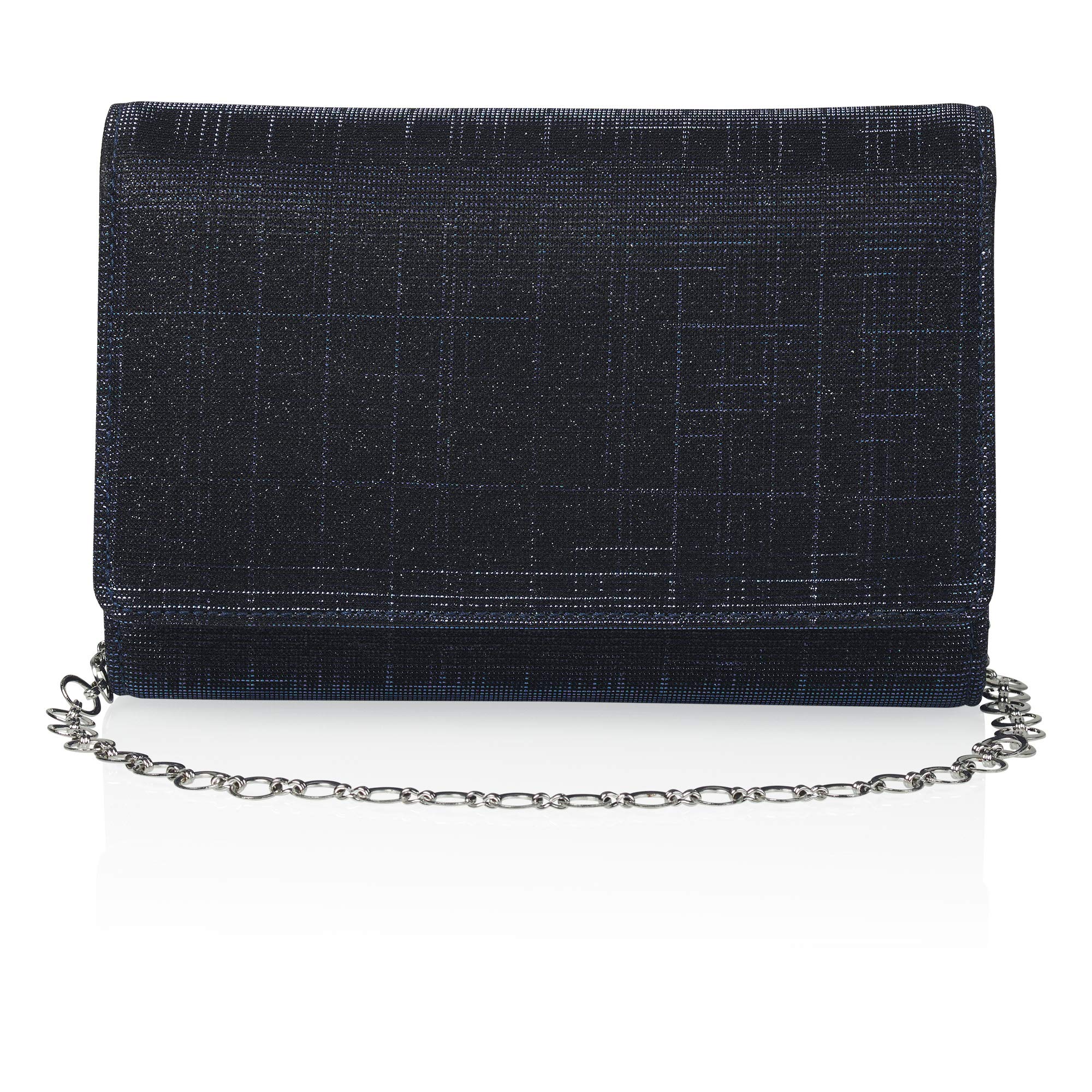 Rainbow Club Dafina Braut Clutch Navy Metallic mit Kette
