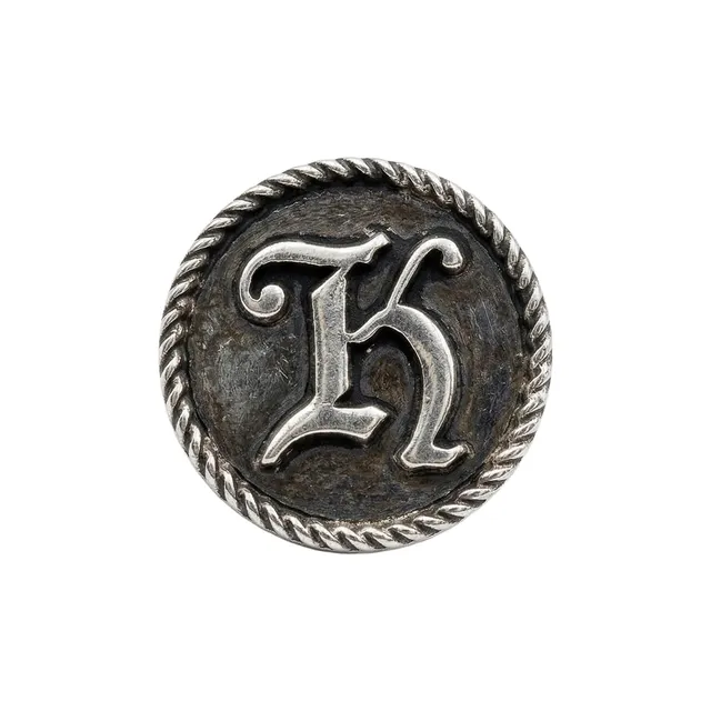 Alpenflüstern DAHEIM API158 Ansteck-Pin Buchstabe K antik-silber