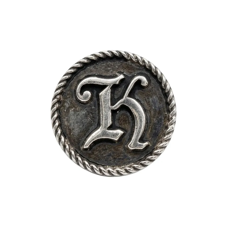 Alpenflüstern DAHEIM API158 Ansteck-Pin Buchstabe K antik-silber