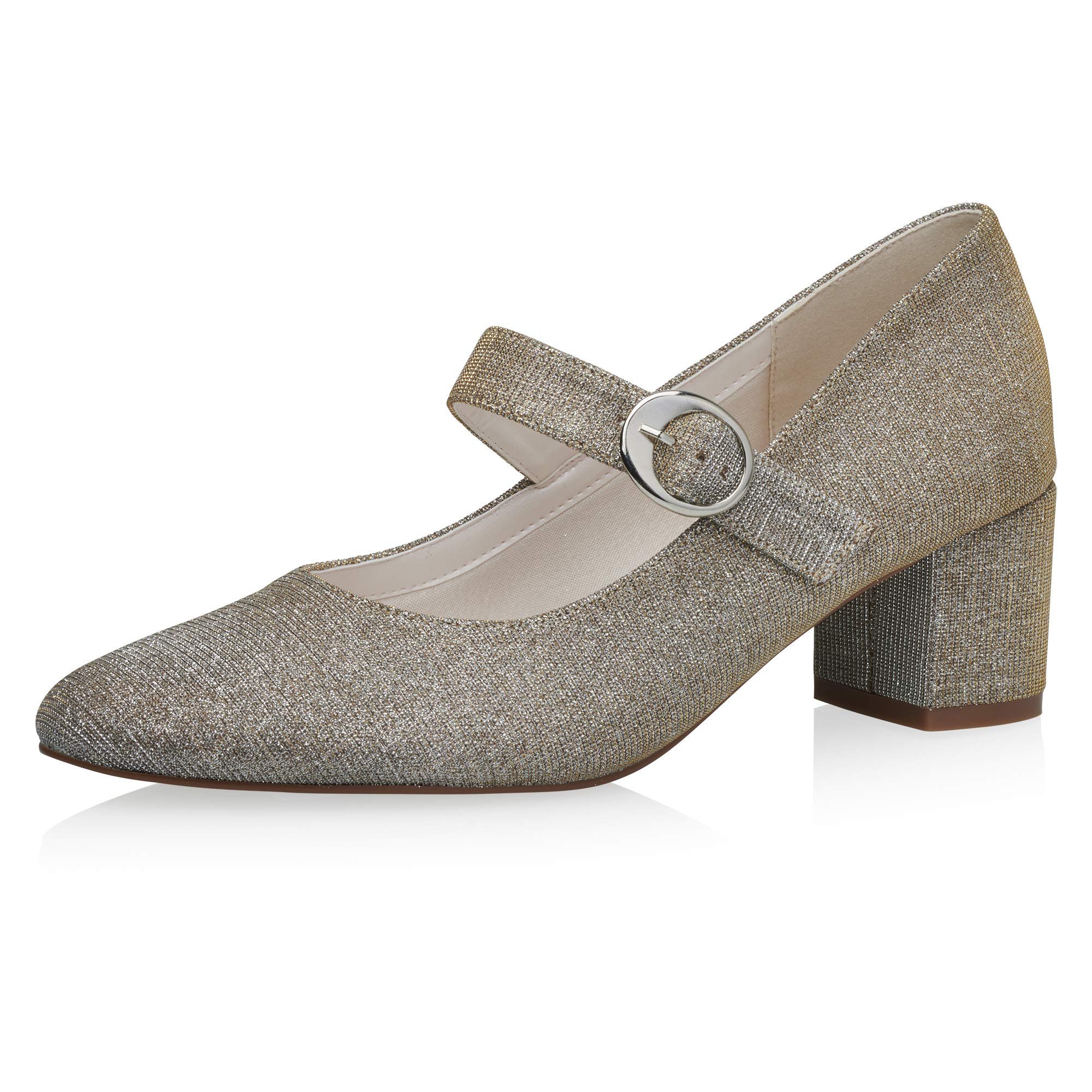 Rainbow Club Luxe Collection Annemarie Pumps Gold Metallic Block