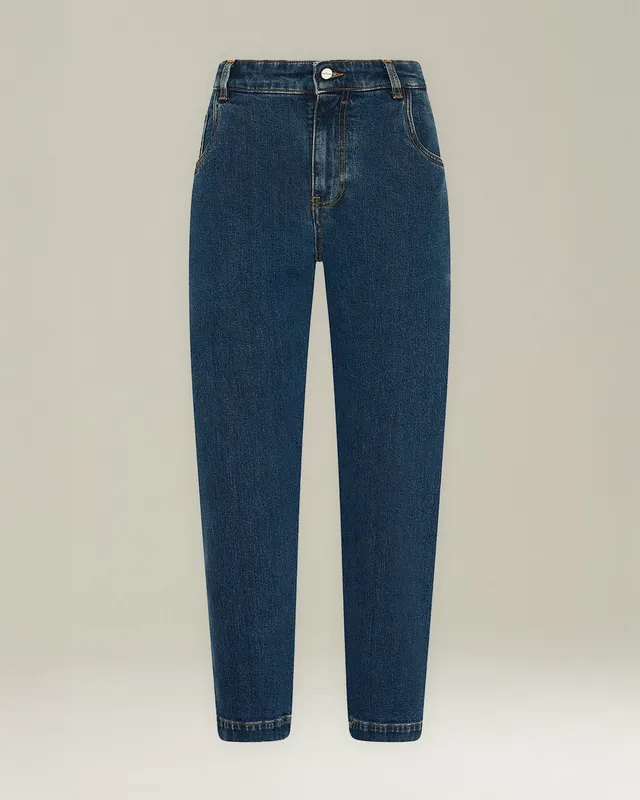 Kiton Jeans Tailored Carrot Jeanshose Carrot Fit Blau