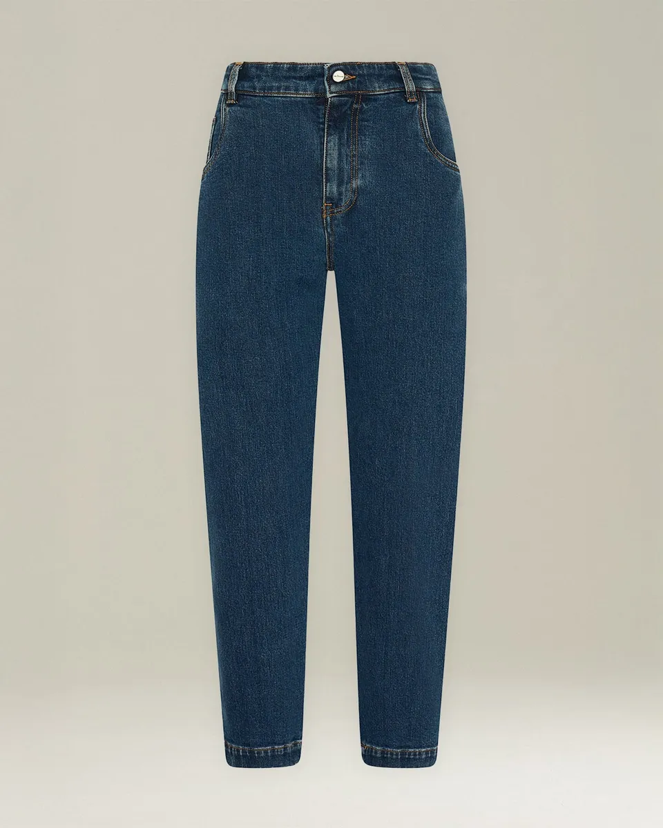 Kiton Jeans Tailored Carrot Jeanshose Carrot Fit Blau