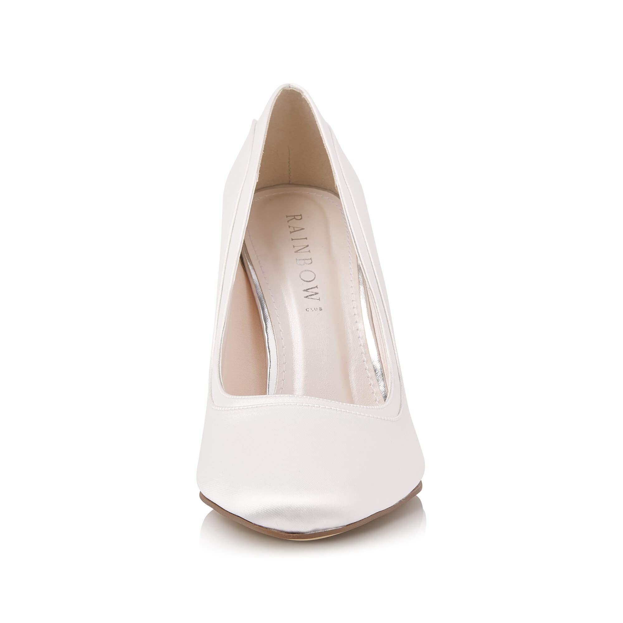 Rainbow Club Wide Fit Range Gladys Pumpe Ivory 9 cm Wide Fit
