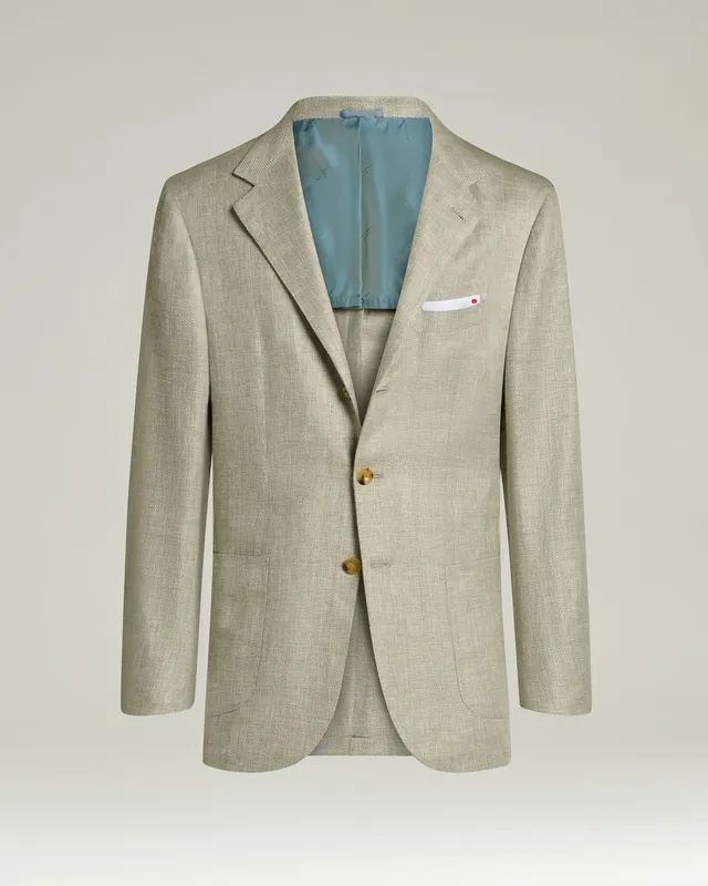 Kiton Jackets Sakko Leinen Kaschmir Seide einreihig