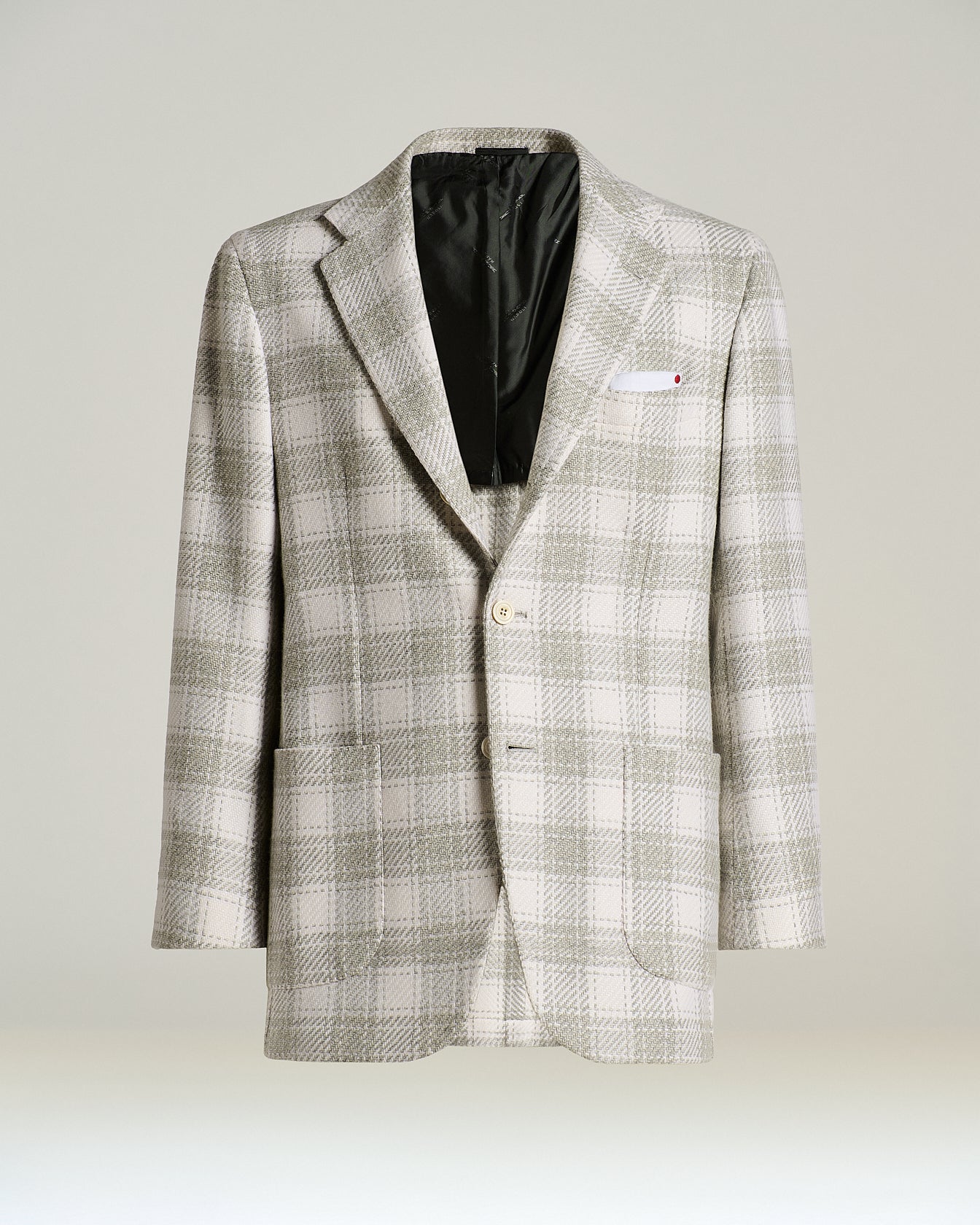 Kiton Jackets Sakko Kaschmir Grau Kariert