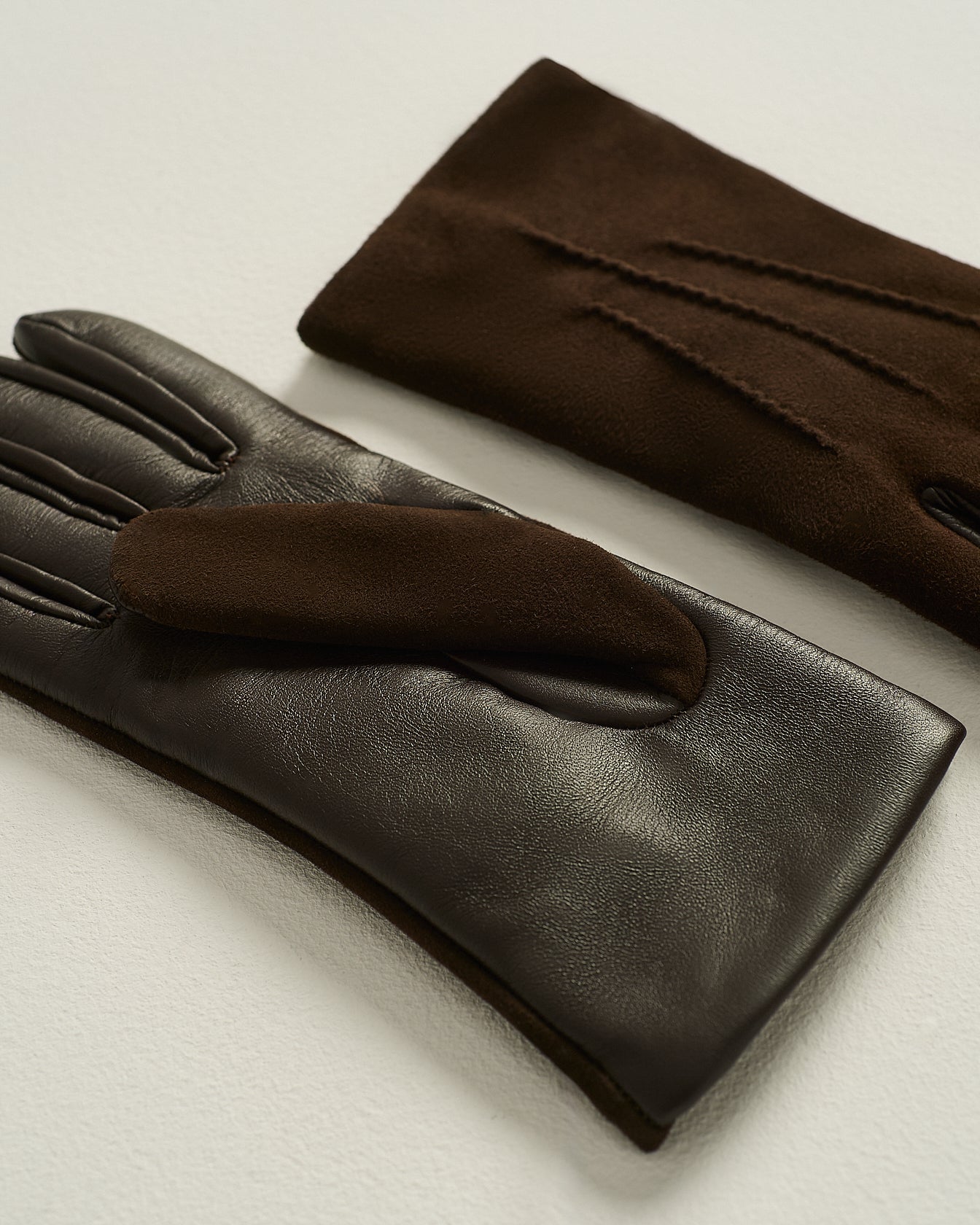 Kiton Lederhandschuhe Braun Lamm Gr. 8,5