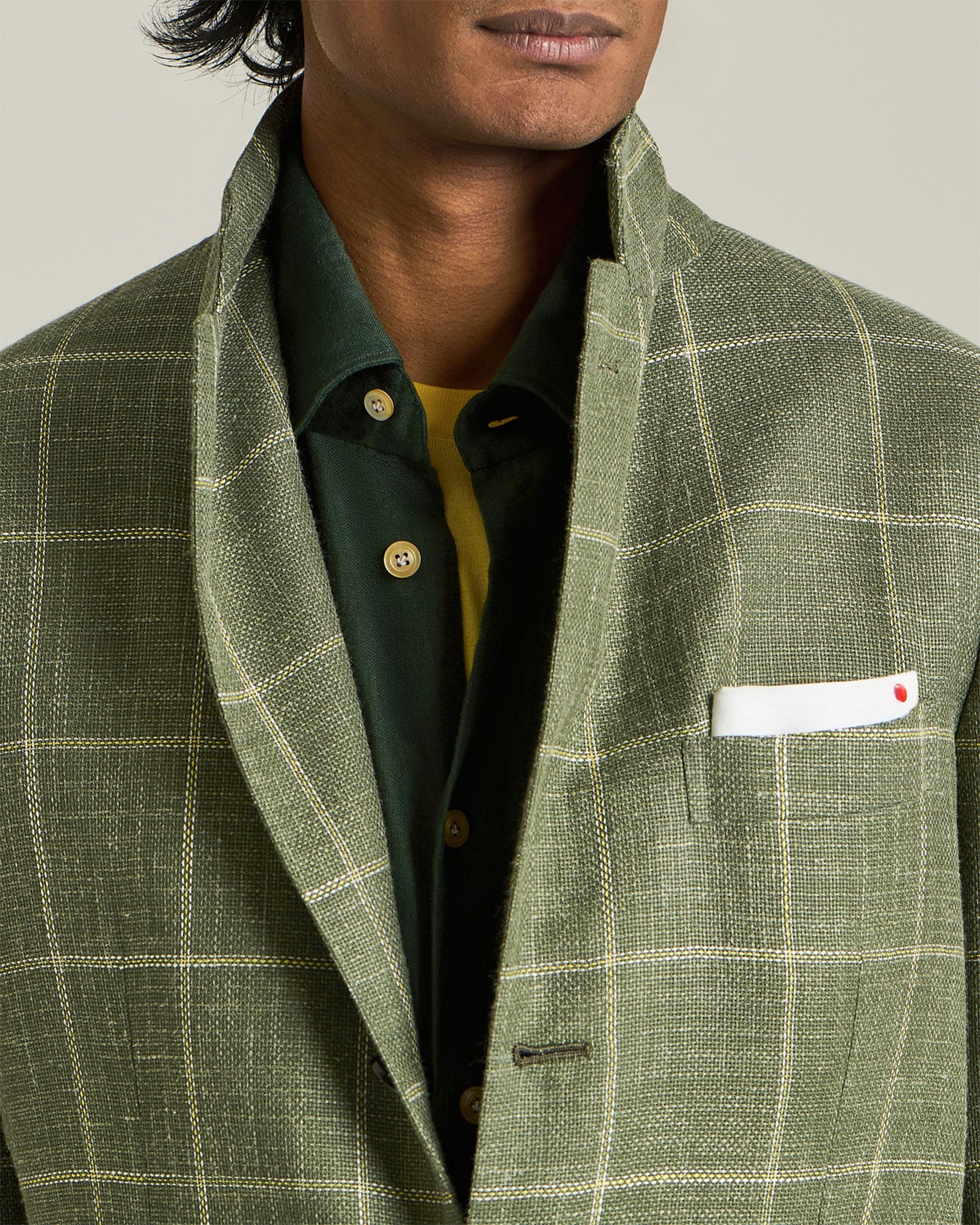 Kiton Jackets Checked Cashmere Sakko kariert Einreiher
