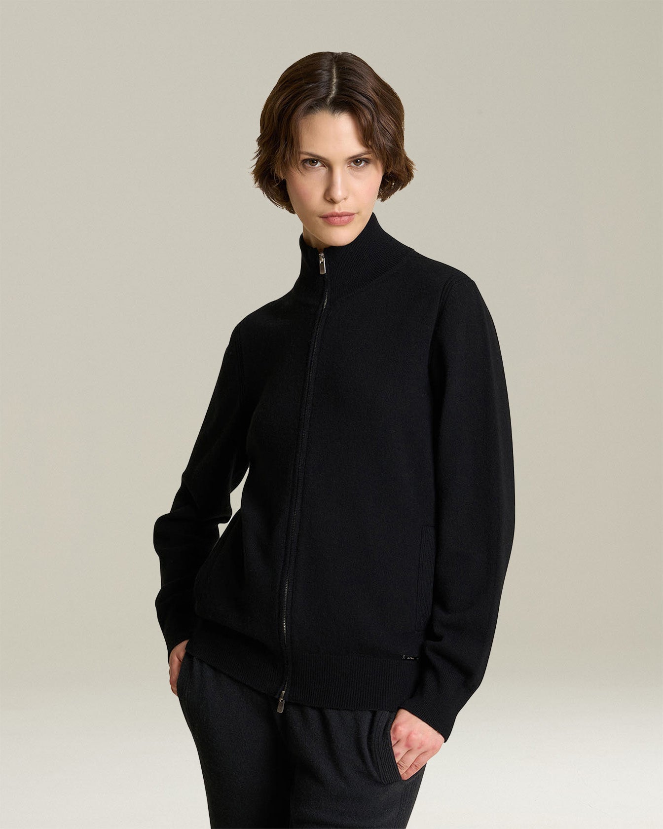 Kiton Zip-Cardigan Kaschmir mit Taschen
