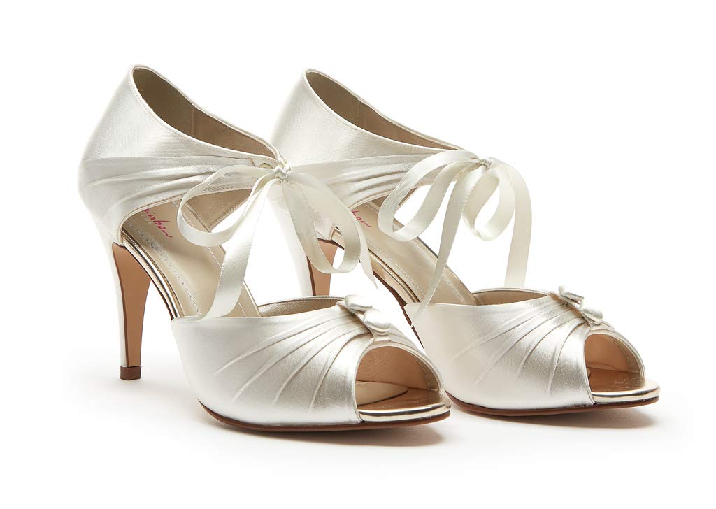 Rainbow Club Nancy Peep-Toe Brautschuhe Ivory Gr.35,5