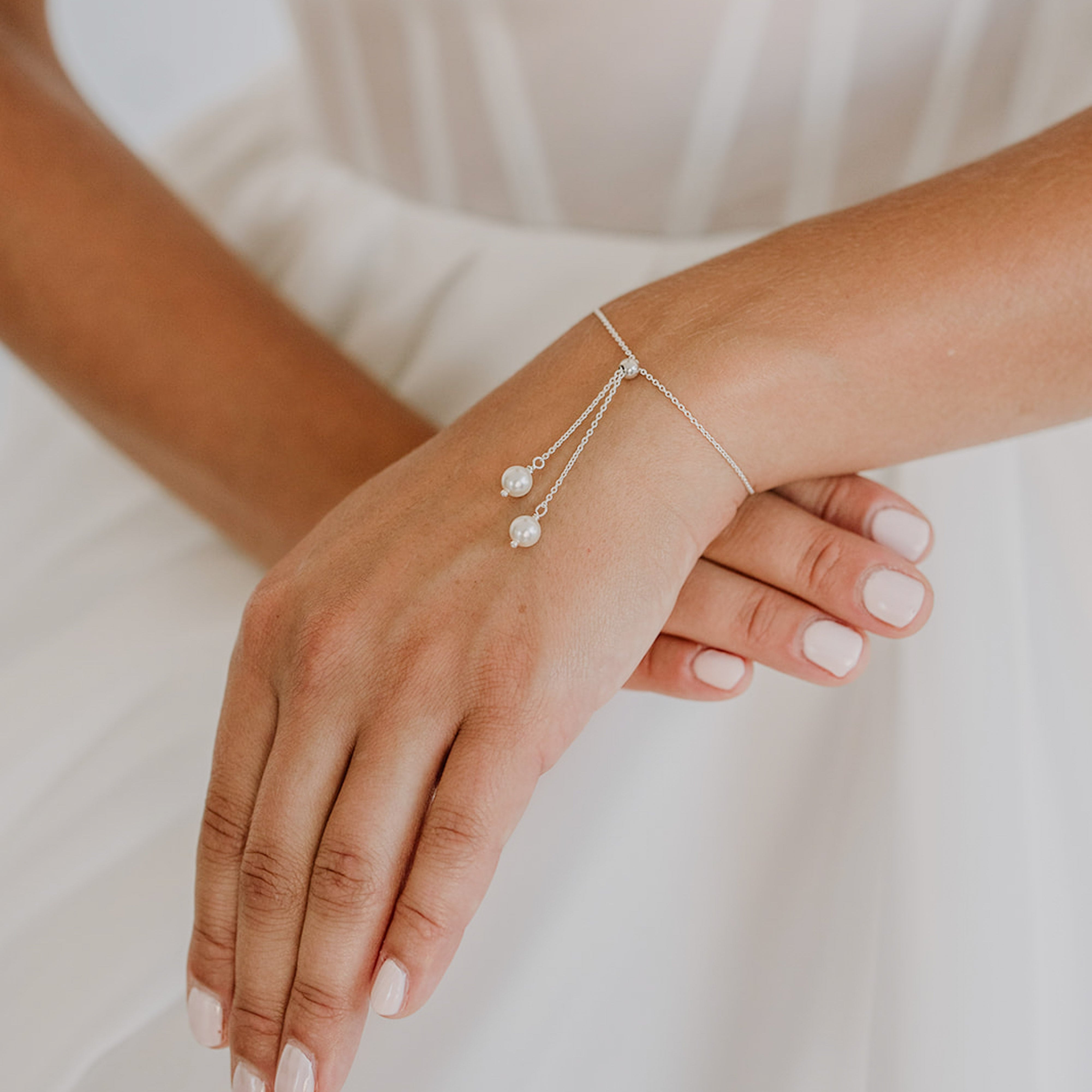 Perlenbräute Valeria Armband Gold verstellbar 20 cm