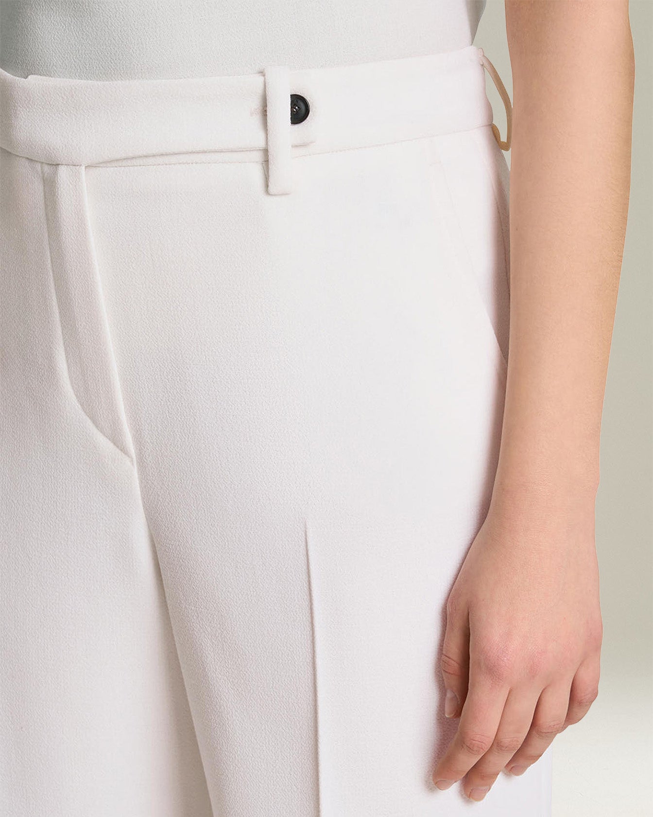 Kiton Monochrome Wool Trousers Wollhose Gr. 40 weites Bein