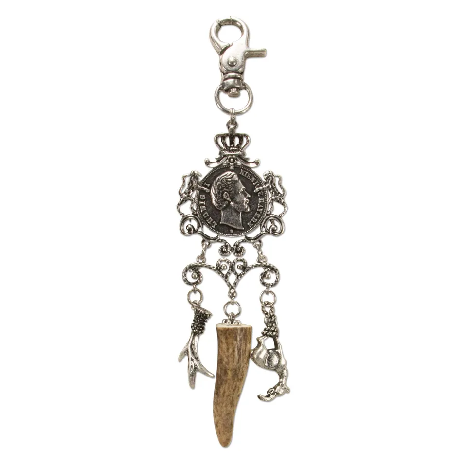 Alpenflüstern DAHEIM Charivari Kini Taler Hirschhorn 16,5cm