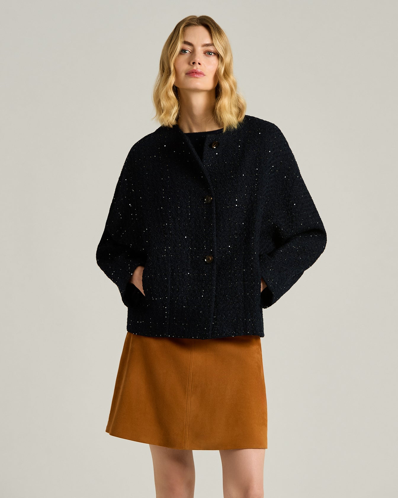 Kiton Tailored Silk-Blend Blazer navy Seidenmix
