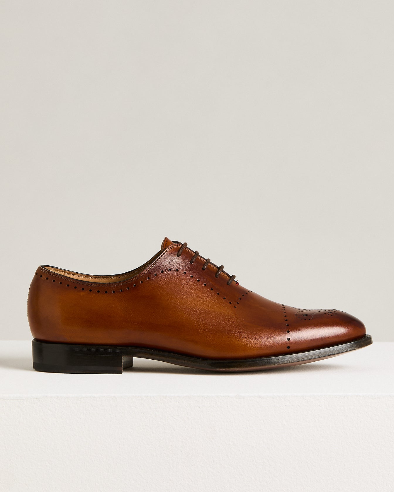 Kiton Shoes Oxford Caravaggio Kalb braun 42