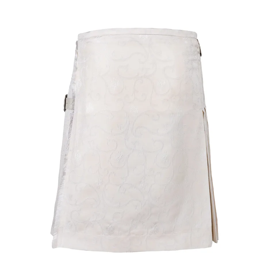 Rettl Rankenseide Creme Kilt Herren Standardgröße