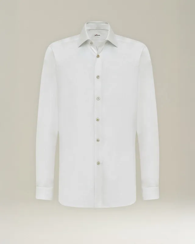 Kiton Formal Hemd Baumwolle handgenäht