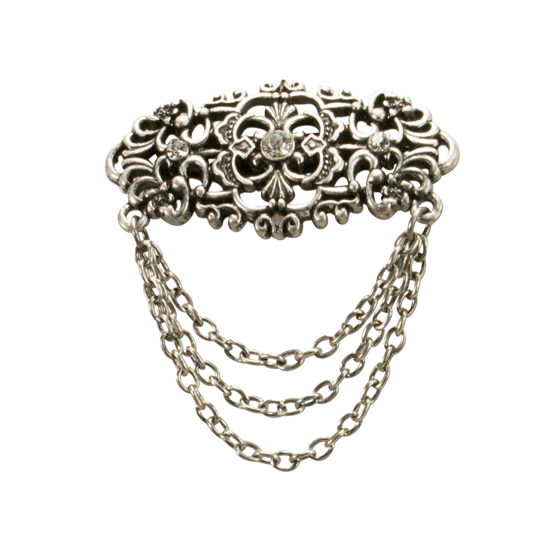 Alpenflüstern DAHEIM Thea API075 Blusenbrosche antik-silber
