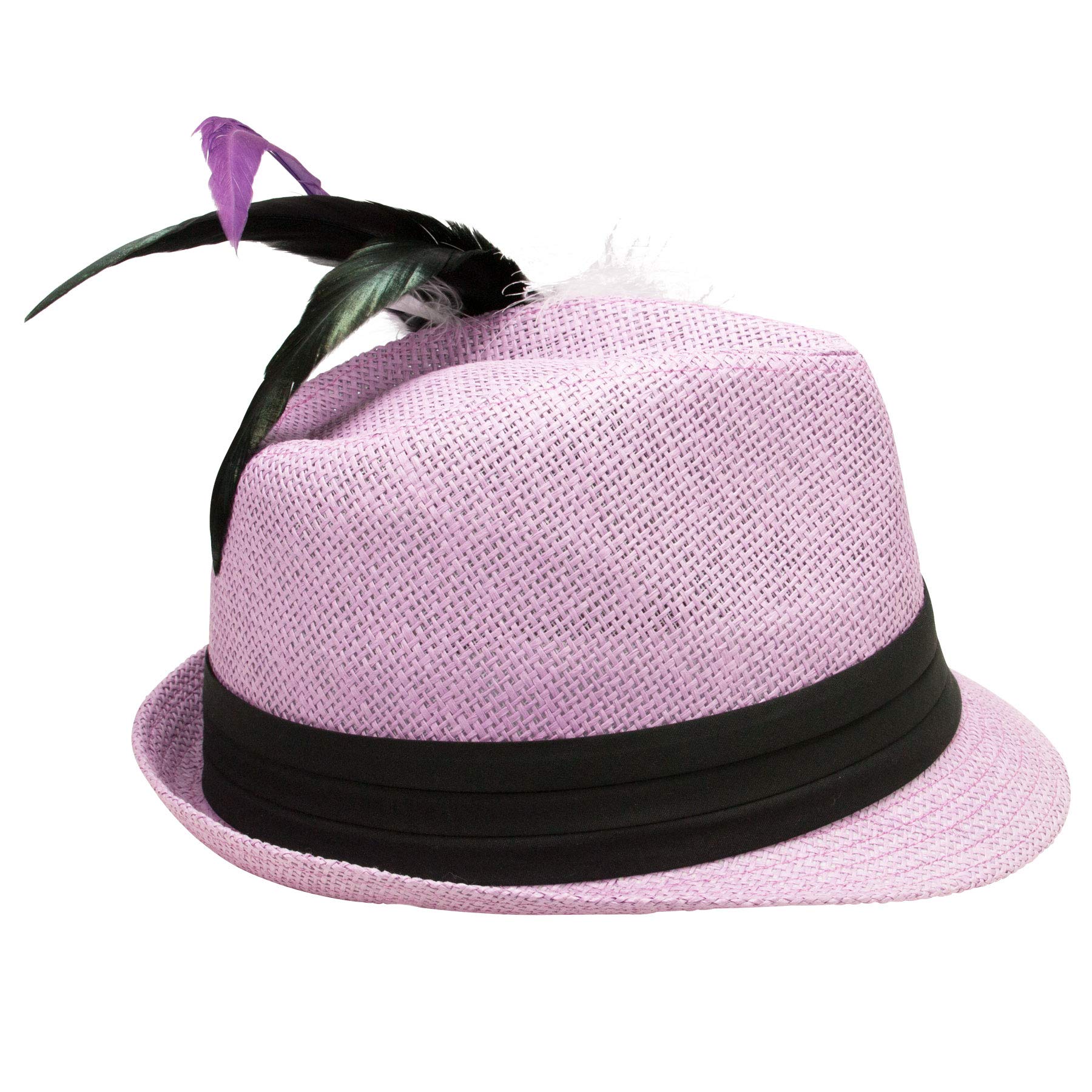 Alpenflüstern DAHEIM Trachtenhut ADV080 Zenzi Strohhut rosé-rosa