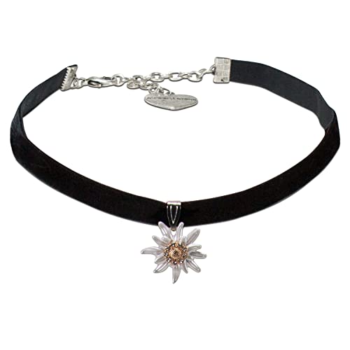 Alpenflüstern DAHEIM Greta SET053 Schmuckset schwarz Samt