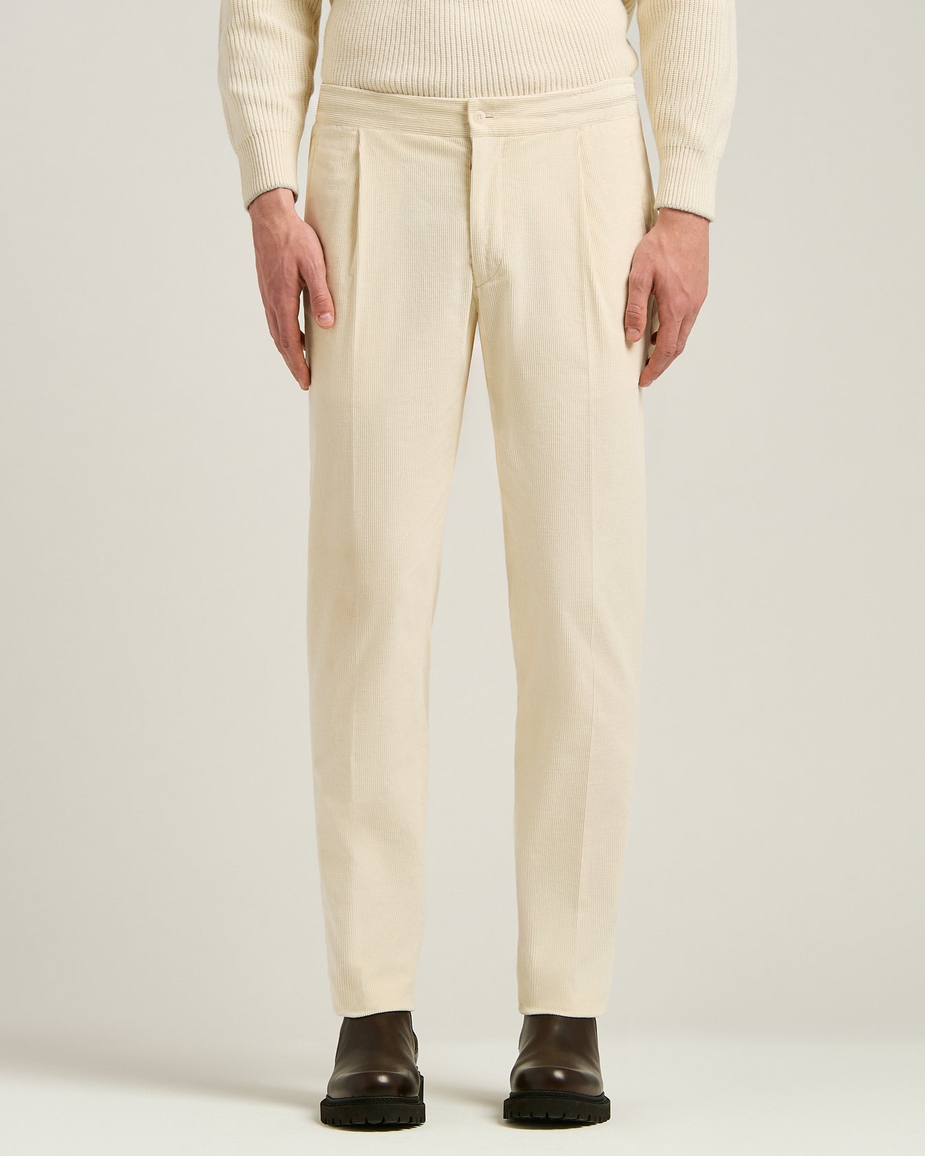 Kiton Trousers Feincord Hose Cord Elastikbund Gr.46-58
