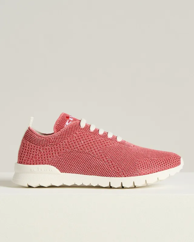 Kiton Fits Sneaker Baumwolle Kalbsleder rosa Gr. 38