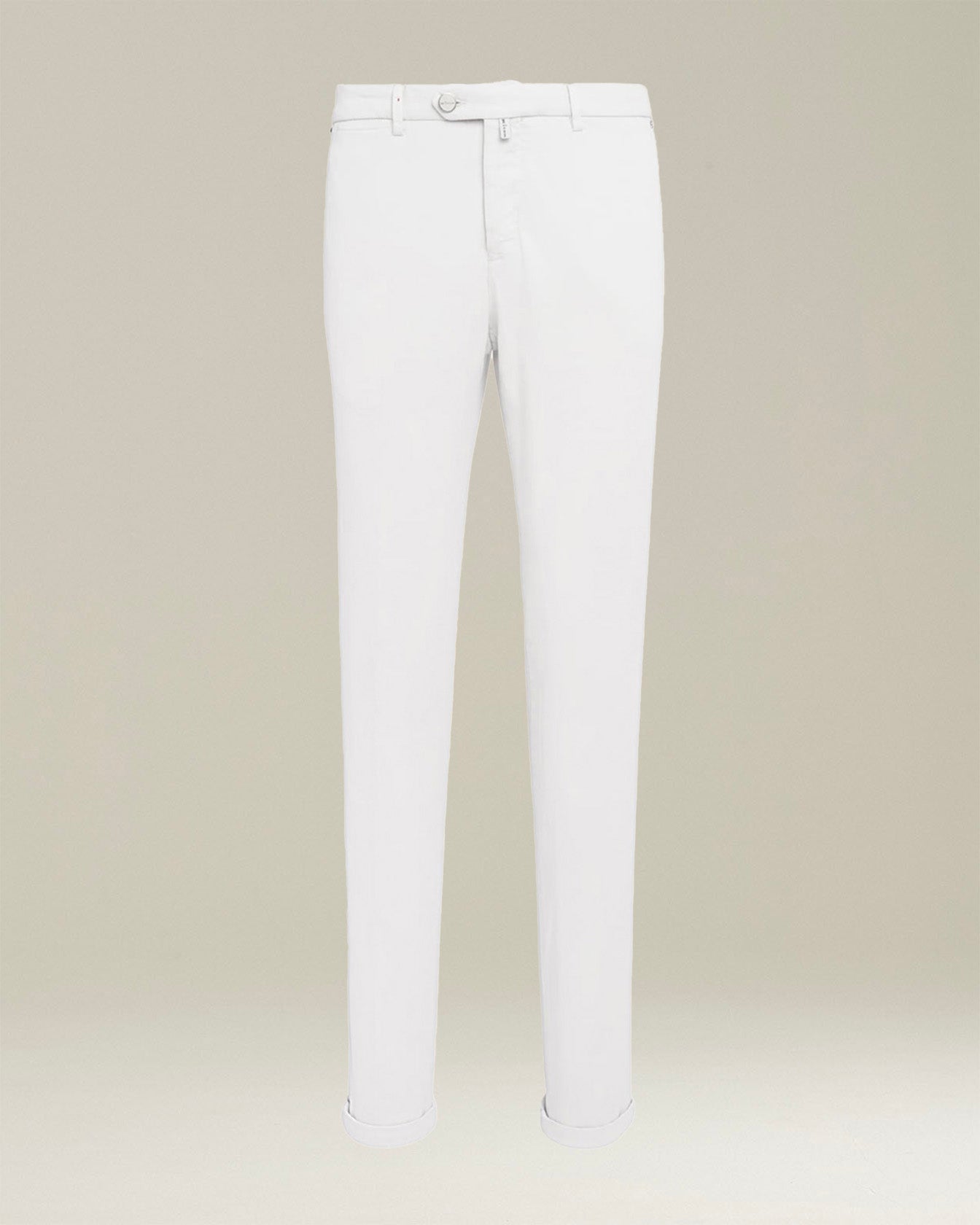 Kiton Leinenhose Eisgrau Slim Baumwolle Elasthan