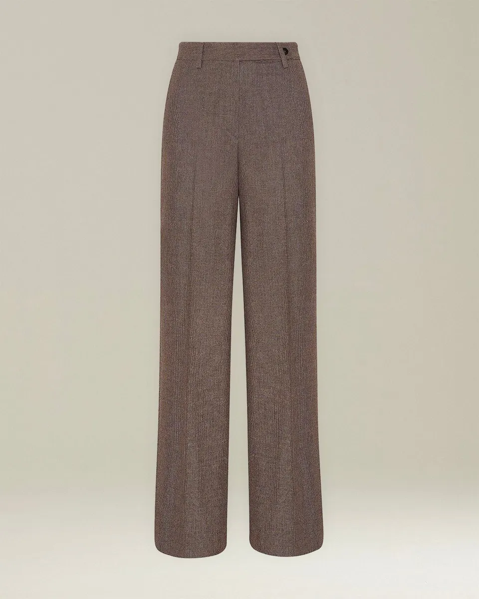 Kiton Hose Damen Wolle Kaschmir Gerade Gr. 40