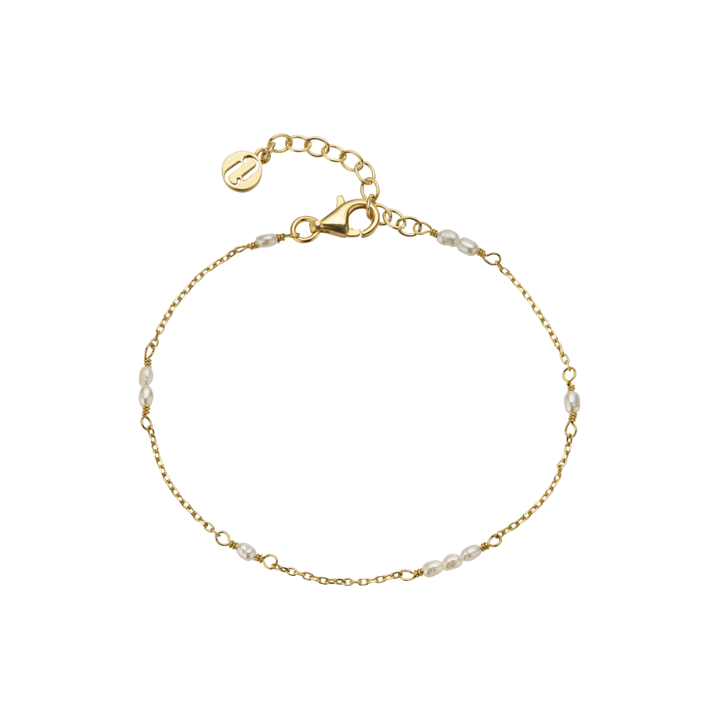 Juvelan Celine Perlenarmband Braut Süßwasserperlen Silber