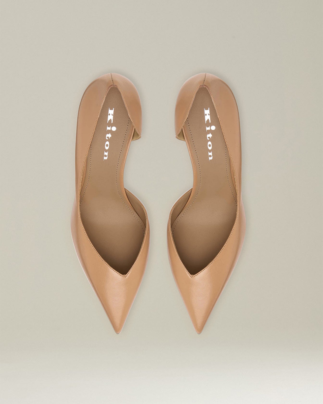 Kiton Shoes Leather Court Pumps Leder 7cm Absatz