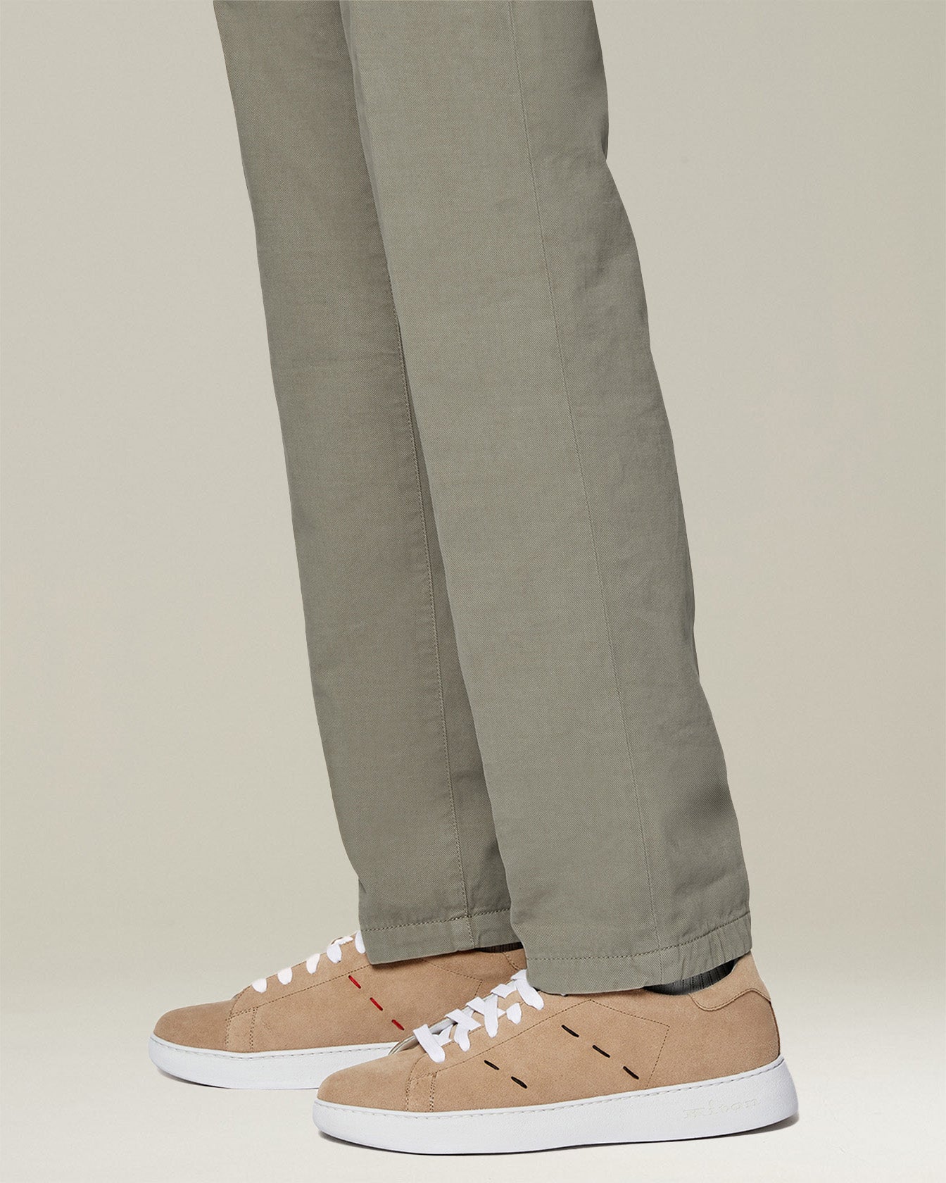 Kiton Shoes Stitching Sneaker 42 Wildleder Beige