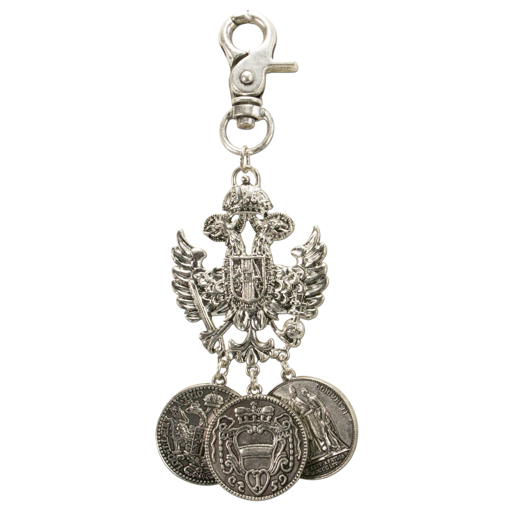Alpenflüstern DAHEIM HCH019 Charivari Adler-Münze antik-silber