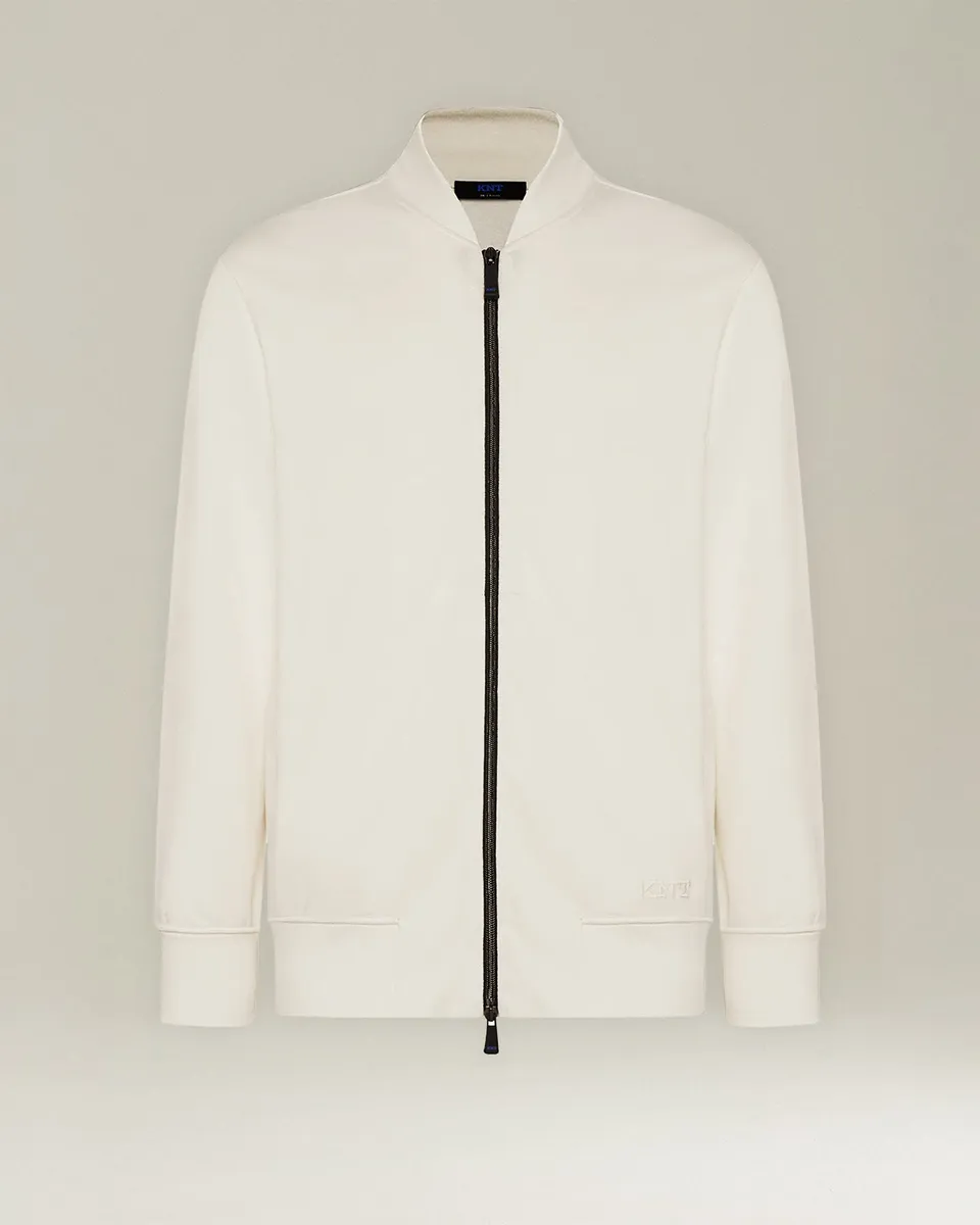 Kiton KNT Sweatshirt Zip Viskose Größe L