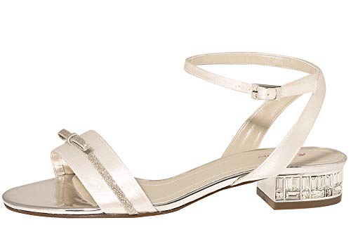 Rainbow Club Gail Sandaletten Brautschuhe ivory Satin Gr. 40