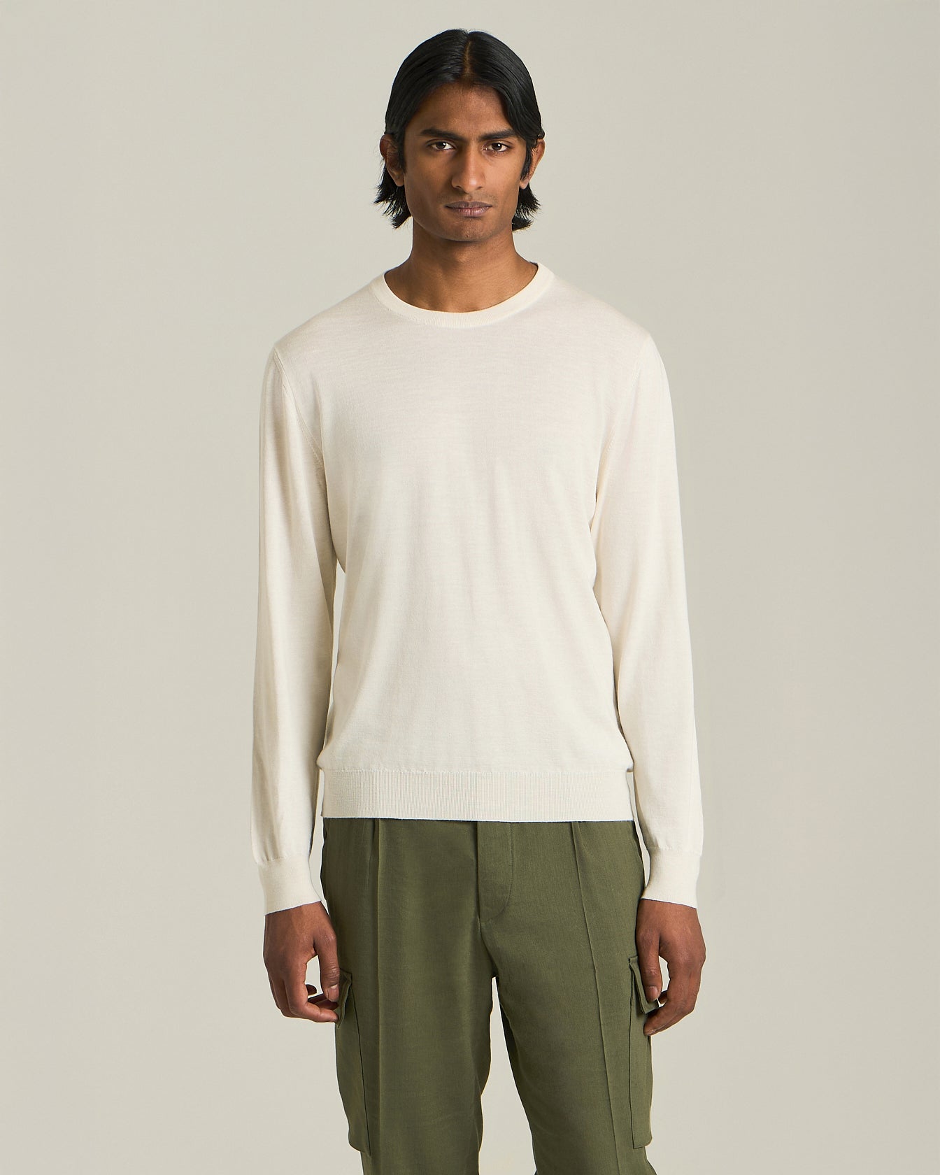 Kiton Knitwear Pullover Seide Kaschmir Leinen