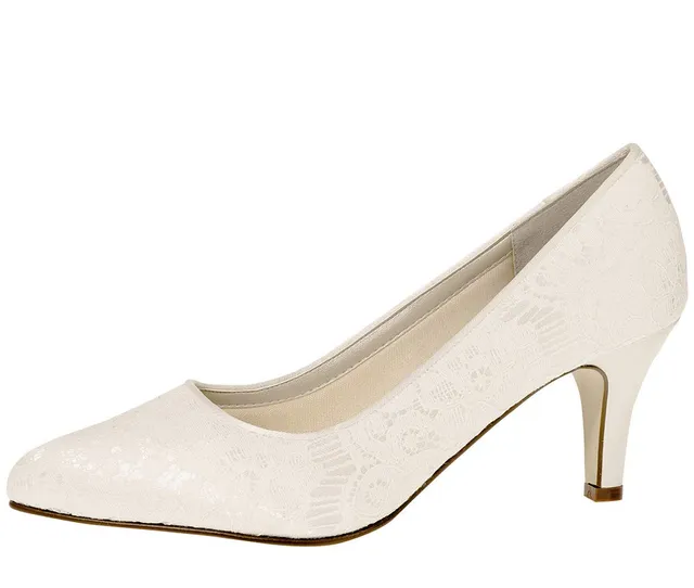 Rainbow Club Timeless Collection Pattie Brautschuhe Ivory Spitze