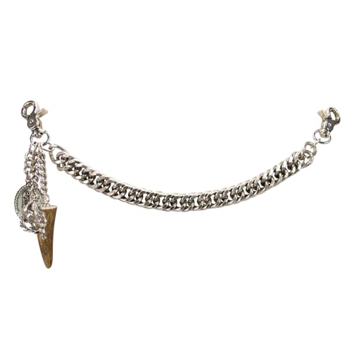Alpenflüstern DAHEIM Charivari Siggi Kette antik-silber Horn 33,5cm