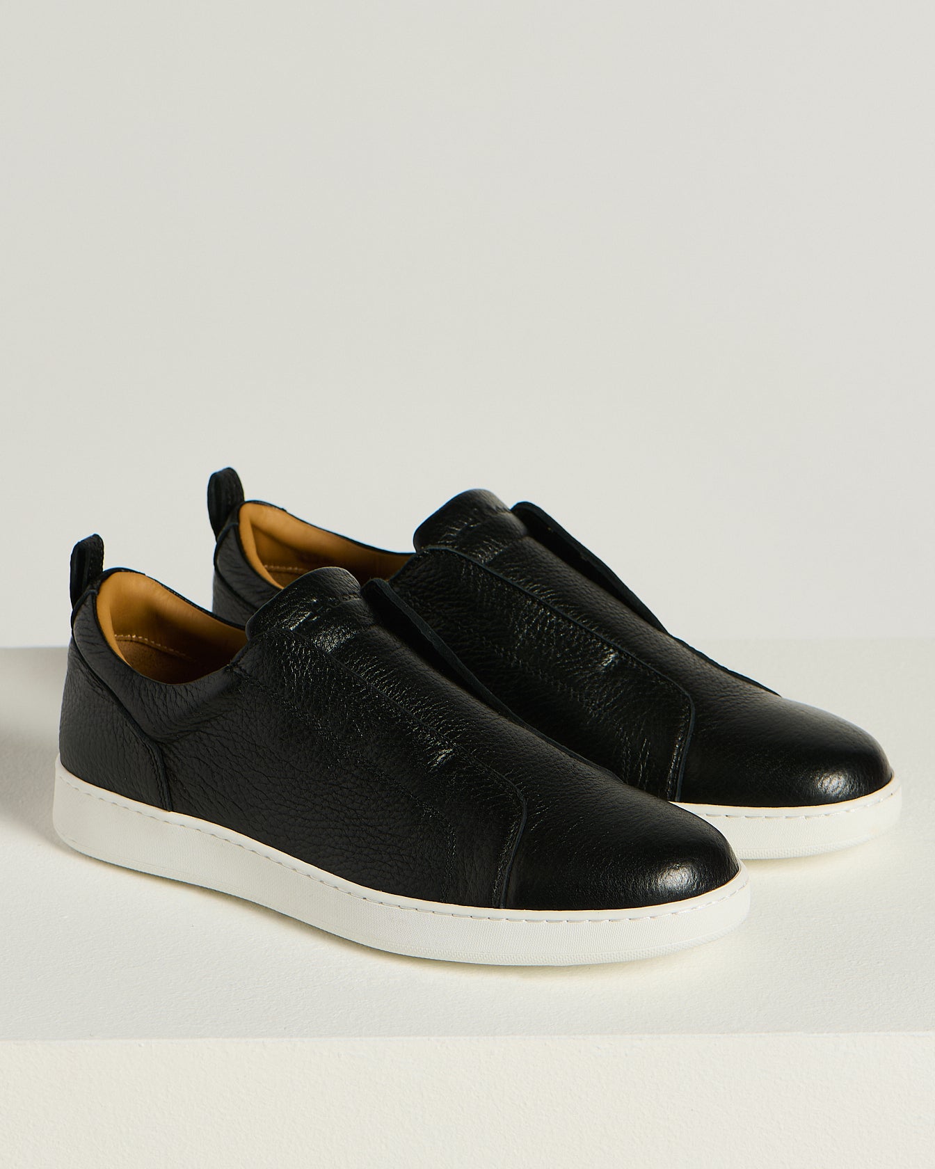 Kiton Slip-On Sneaker Hirschleder Schwarz 43