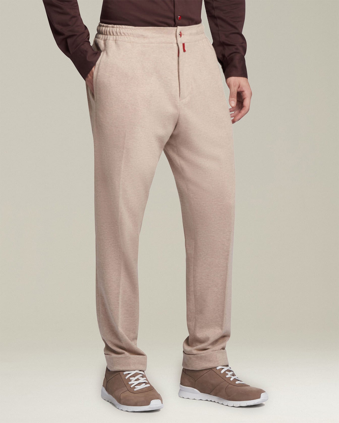 Kiton Trousers PANTALONI COTONE Hose Beige Baumwolle