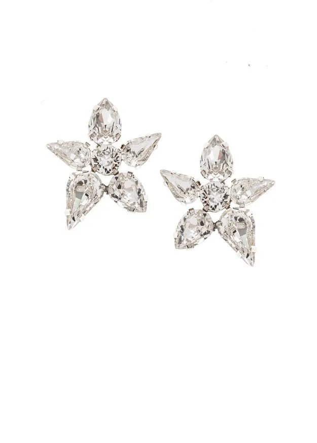 Elizabeth Bower Classique Ohrstecker Kristall Rhodium Paar