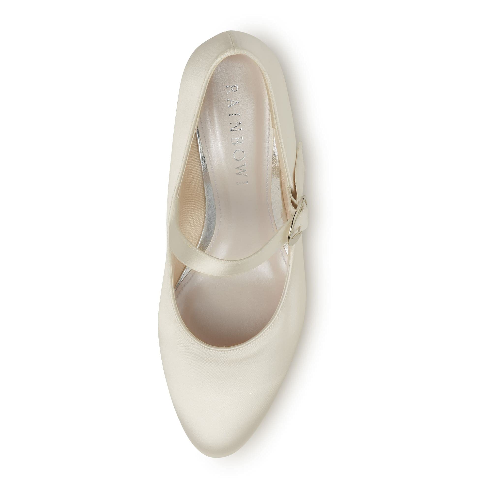 Rainbow Club Timeless Annemarie Pumps Ivory Satin 5 cm Gr.42