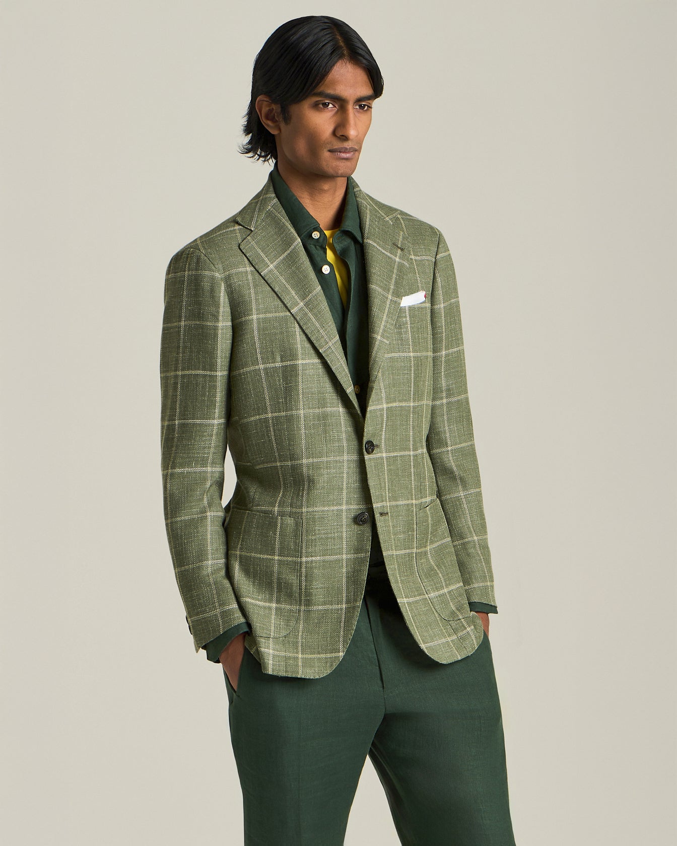 Kiton Jackets Checked Cashmere Sakko kariert Einreiher