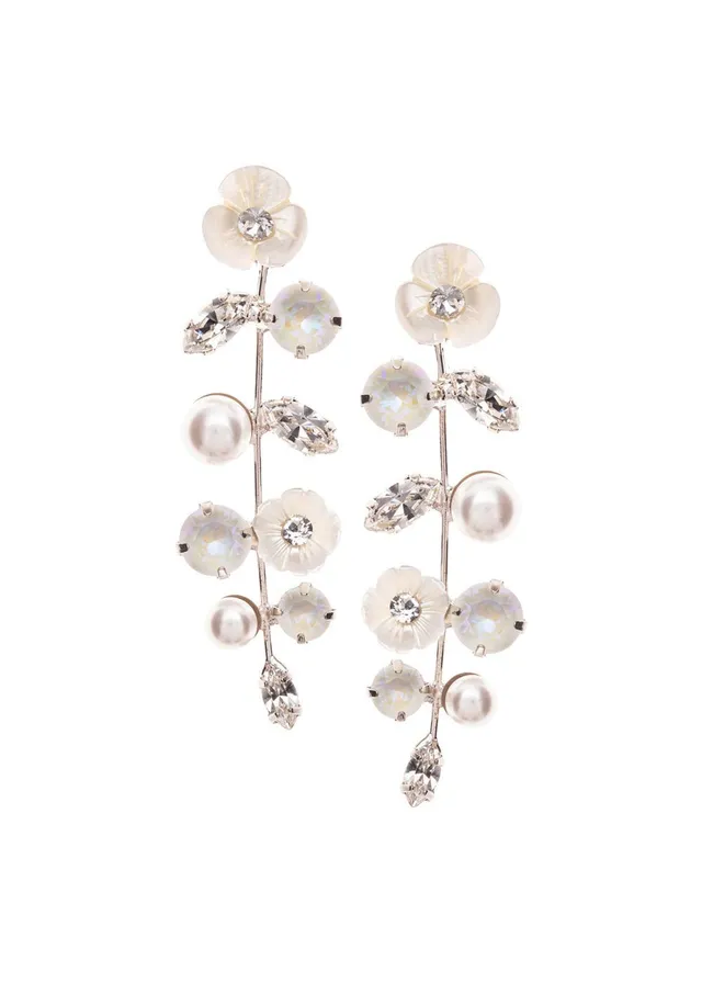 Elizabeth Bower Trillium Pearllum Ohrringe Gold Perlen