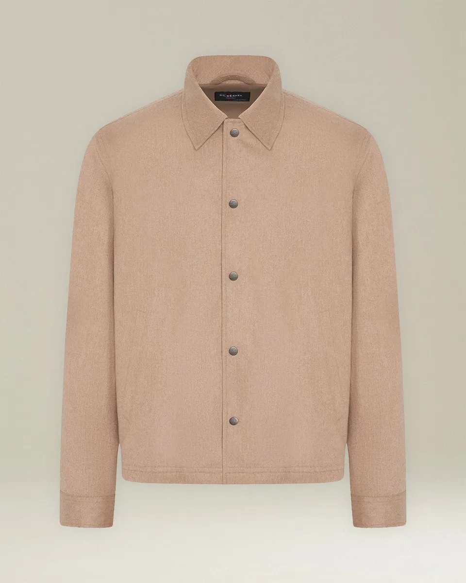 Kiton Jackets Hemdjacke Kaschmir Overshirt Druckknopf