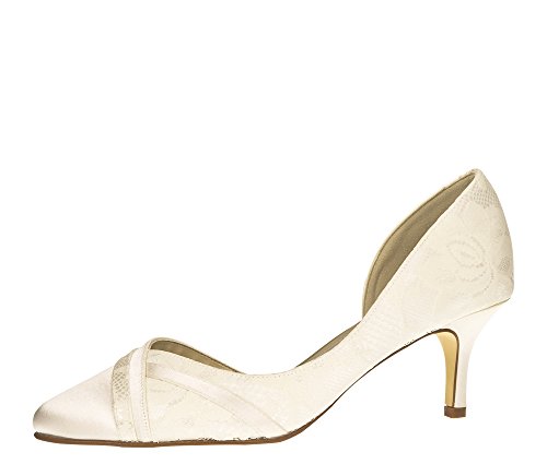 Rainbow Club Wilma Brautschuhe Ivory Spitze Satin Gr. 36