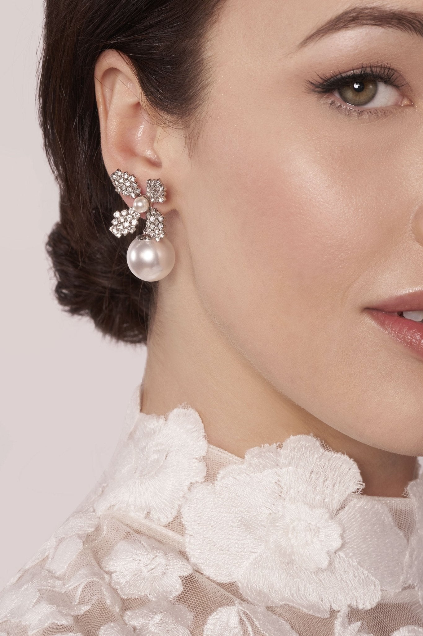 Elizabeth Bower June Pearl Bubble Set Perlen Rhodium