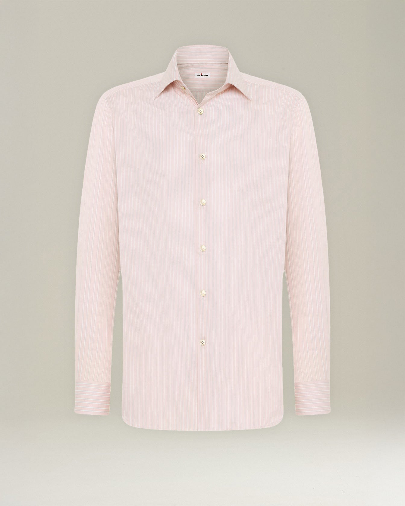 Kiton Striped Cotton Shirt Hemd Gestreift Baumwolle Gr.40