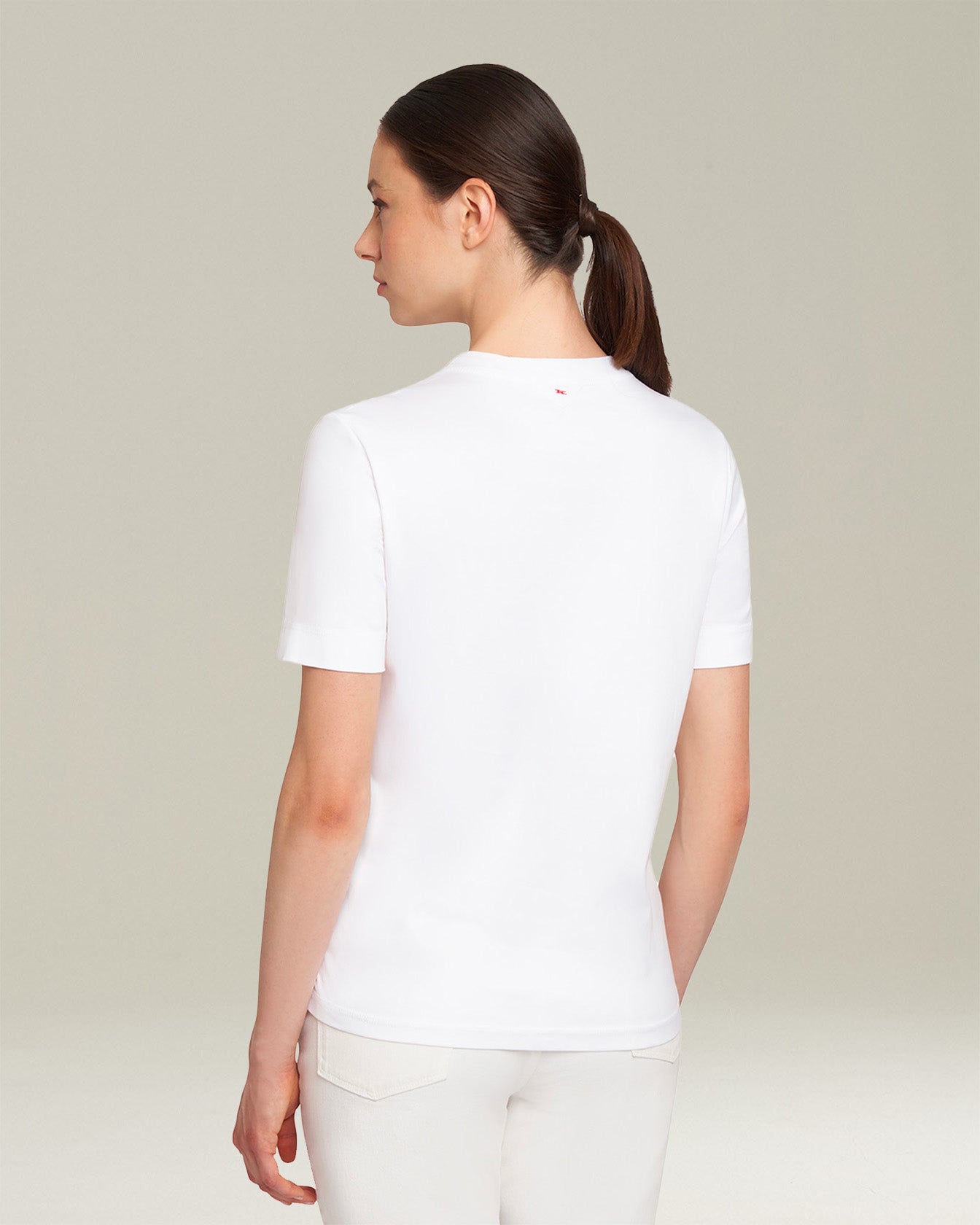 Kiton Shirts Camicia T-Shirt Baumwolle Weiß Rundhals