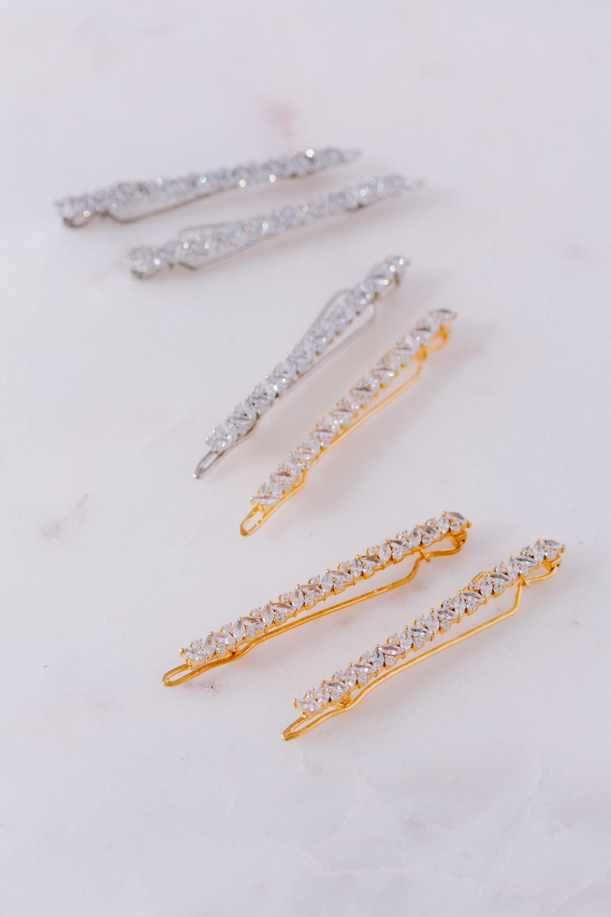 Juvelan Maid of Honour Haarclip mit Kristallen Silber 7 cm